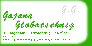 gajana globotschnig business card